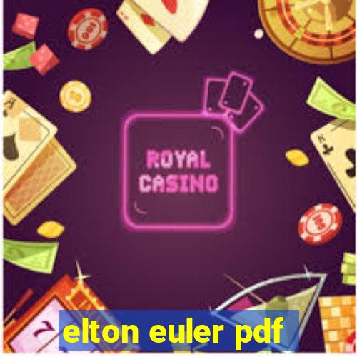 elton euler pdf